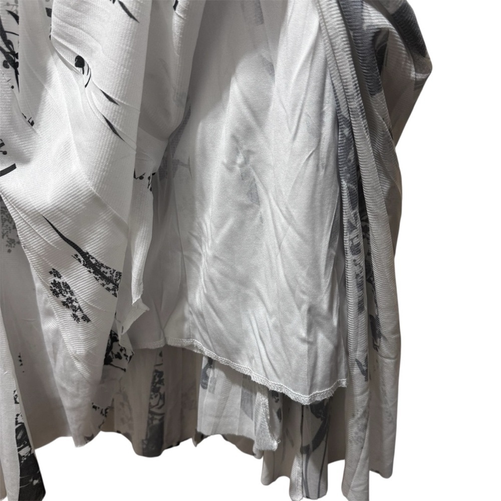 Ricki’s Floral Midi Skirt White Boho Print Cottagecore Fairycore Minimalist - Picture 5 of 7
